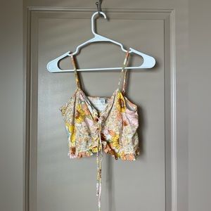 American Eagle - Size Small - Floral Tank - Crop